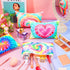 Hillban 18 Pcs Tie Dye Makeup Bags Rainbow Cosmetic Bag with Zipper Tie Dye Travel Toiletry Pouch for Retro 70s 80s Party Accessories Goodie Bags ...