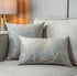 YONGLIU Pack of 2 Velvet Cushion Cases Decorative Gold Foil Geometric Pattern Throw Pillow Covers for Modern Homes Couch Sofa Bedroom Living Room(...