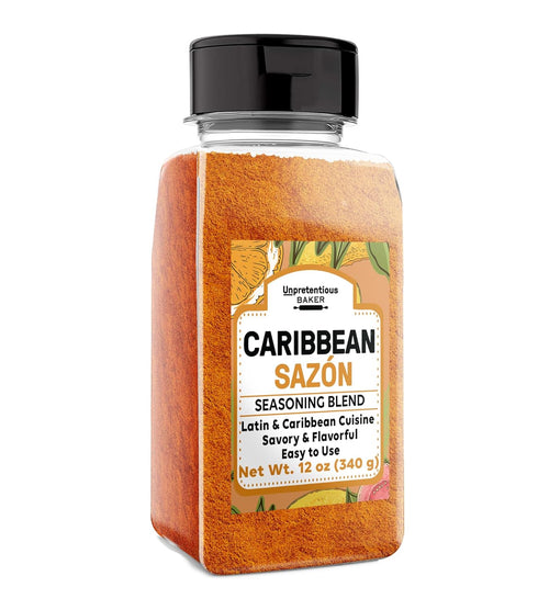 Unpretentious Caribbean Sazón, 12 oz, Flavorful & Savory, Latin Cuisine, Seasoning Blend...
