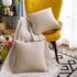 Jeanerlor Set of 2 Decorative Cotton Linen Couch 26"x26" Throw Pillow Case for Sofa Durable Classy, Comfortable Cushion Cover for Party/Wedding(65...