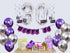 30th Birthday Purple Party Pack - 30th Birthday Banner, Balloon and Swirls Pack- Birthday Decorations - 30th Birthday Party Supplies, Favors and G...