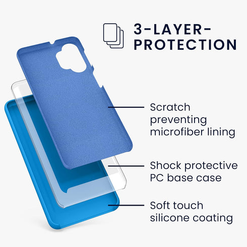 kwmobile Case Compatible with Samsung Galaxy A32 5G Case - TPU Silicone Phone Cover with Soft Finish - Radiant Blue...