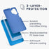kwmobile Case Compatible with Samsung Galaxy A32 5G Case - TPU Silicone Phone Cover with Soft Finish - Radiant Blue...
