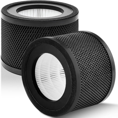 AP001 EE014 Filter, Lichelete 2 Pack H13 True HEPA Replacement Filter Compatible with TaoTronics TT-AP001 and VAVA VA-EE014, 3-in-1 Grade True HEP...