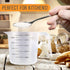 U.S. Kitchen Supply Plastic Measuring Cups with Handles - 16 oz (500 ml) Liquid Measuring Cup Set of 6 - Clear Microwave Safe Kitchen Cups - Measu...