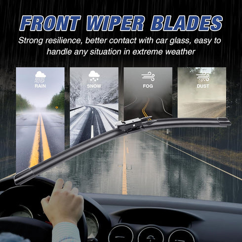 26"+23" Wiper Blades Replacement for Toyota Tundra 2007-2020,Sequoia 2008-2020 Quiet and Durable Stable All-Season Windshield Wiper Blades...