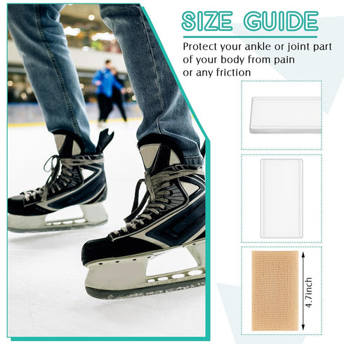 Sratte 4 Pcs Ankle Gel Sleeve Padded Socks Ankle Protector Gel Sleeve Socks Gel Pad Ankle Support Brace Pad Skateboard Accessories for Skating Rid...