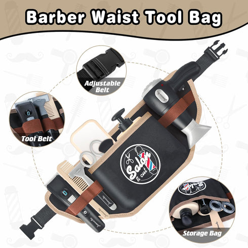 WishaLife Kids Barber Shop Playset - Kids Hair Cutting Kit, Kids Shaving Kit for Boys Role Play, Kids Hair Salon Playset, Pretend Play Toy Gift fo...
