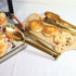 2 Pack 9 Inch Serving Tongs,Gold Salad Buffet Tongs,Stainless Steel Serving Utensils...