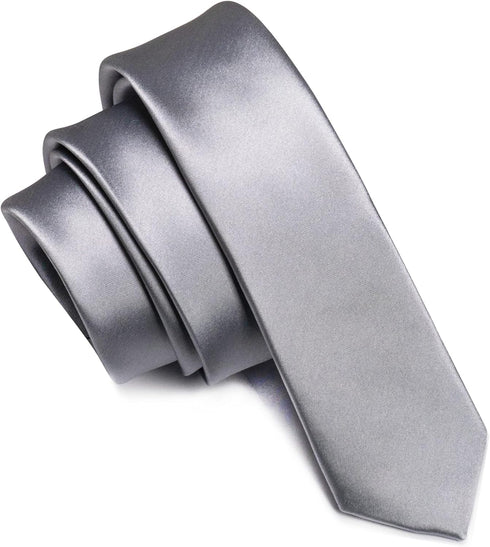 RBOCOTT Solid Color 5CM Skinny Tie for Men Party and Business...