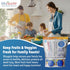 Bluapple Ethylene Gas Absorber Produce Saver Combo Pack - Keeps Fruits & Veggies Fresh in Refrigerator, Lasts up to 3 Months, 8 Packets and 2 Blua...