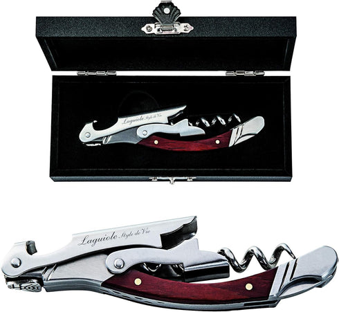 Laguiole Style de Vie corkscrew, bottle opener with foil cutter, rosewood...