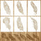 6PCS Feather Stencils for Painting, 10.2 * 7 Inches Mandala Stencils Reusable Painting Templates Beautiful Large Stencils for Painting on Wall, Wo...