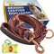 Heavy-Duty Leather Dog Leash 5.6 ft - Soft & Strong Training Dog Leashes for Small, and Medium (Brown, 5.6 ft x 5/8")...