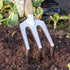 Worth Garden Cast Aluminium Hand Cultivator for Tilling Soil - PVC Handle - Garden Hand Tool - T217A00...
