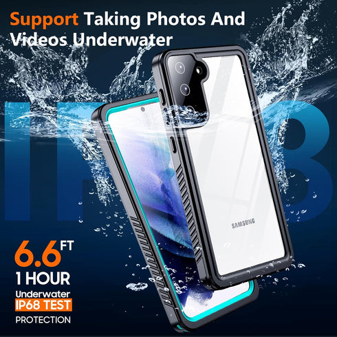 Designed for Samsung Galaxy S21 Case, Waterproof Built-in Screen &Lens Protector, Full Heavy Duty Protection, Military Shockproof, Dustproof, Anti...