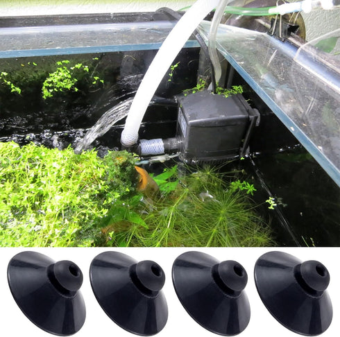 OIIKI 15PCS Fish Tank Suction Cup Clips, Black Aquarium Suction Cup Camp Clips for Fish Tank Attachments for Tank Pump, Overhead Line Tube, Fish T...