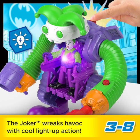 Fisher-Price Imaginext DC Super Friends The Joker Toy Battling Robot with Poseable Figure & Lights for Pretend Play Kids Ages 3+ Years...