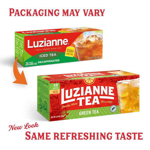 Luzianne Green Tea Bags, Family Size, 24ct Box (Pack of 1)...