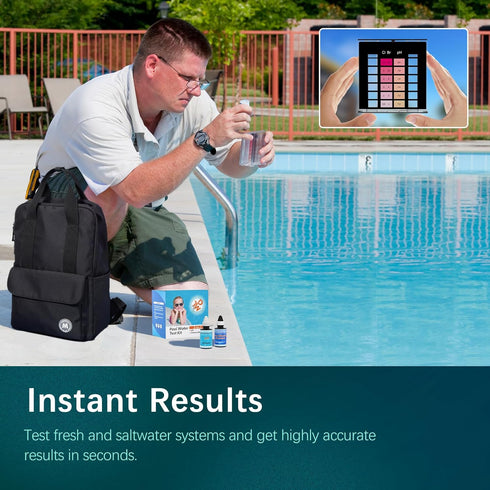 3 Way Pool Test Kit - Hot Tub and Spa Water Chemical Test Kit for Chlorine(Bromine) and pH Test...