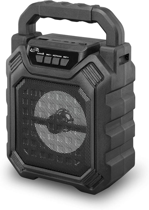 iLive ISB199B Wireless Tailgate Party Speaker, with LED Light Effects and Built-in Rechargeable Battery, Black......