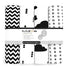 Changing Pad Cover – Premium Baby Changing Pad Covers 4 Pack – Boy or Girl Changing Pad Cover – Pure Jersey Machine Washable Black and White Chang...