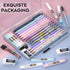 Nicpro 32PCS Cute Mechanical Pencil Set in Case, 14PCS Pastel Aesthetic Pencils 0.5 & 0.7 & 0.9 mm & 2mm Lead Holder, 12 Tubes Lead Refills(2B HB ...