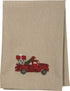 Primitives by Kathy Stitch Art Dinner Napkins Set, Truck with Christmas Tree...