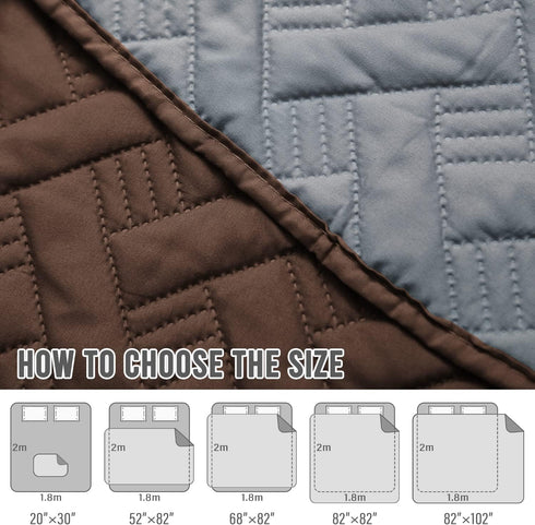 Dog Bed Cover for Pets - Blankets Rug Pads for Couch Protection Waterproof Bed Covers Dog Blanket Furniture Protector Reusable Changing Pad (Dark ...