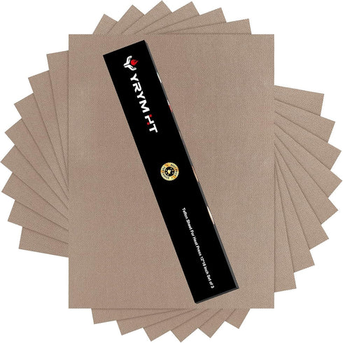 10 Pack PTFE Teflon Sheet for Heat Press - 16" x 12" Non Stick Teflon Sheets for Vinyl Heat Press Washable Reusable Heat Resistant Craft Mat...