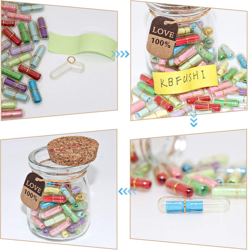 Capsule Letters Message in a Bottle - Cute Things Gifts for Boyfriend/Girlfriend - Love Letter for Anniversary, Birthday,Valentines Day, Mother's ...