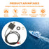 Push Button Circuit Breaker 3 Amp, Fuse Tester Manual Reset 32V, Low Voltage Protection, with 18 AWG wires?Hex Nut?Grip Nut Ring...