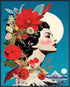 Posterizer 1 pcs-landscapes and flowers-vintage woman collage-Retro Art-Abstract & Modern Art-Gift for Art Lovers- UNFRAMED Wall Art...