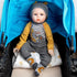 Reborn Baby Dolls Clothes Outfit Accessories Giraffe Striped 4pcs Set for 17-22 Inch Reborn Doll Newborn Girl&Boy...