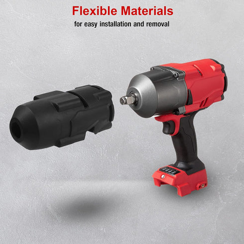M18 Protective Boot 49-16-2767 High Torque Impact Wrench Boot, Compatible with Milwaukee M18 FUEL 1/2 High Torque Impact (2767-20) & ONEKEY Versio...