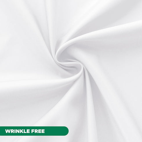 Biscaynebay Hotel Quality Fabric Shower Curtain Liners 72" X 72", White Water Resistant Bathroom Curtains Rust Resistant Grommets Weighted Bottom ...