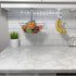 Banana Hanger - Under Cabinet Hook for Bananas or Other Lightweight Kitchen Items. Hook Folds-up When Not in Use. Self-adhesive and Pre-drilled Ho...