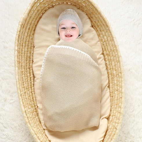 mimixiong Cotton Baby Blanket Gender Neutral Nursery Swaddling Blanket for Shower Gift Registry for Baby Camel 40 x30 Inch...