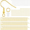 100pcs Hypoallergenic Earring Hooks, 925 Sterling Gold Copper-Plated Earring Hooks, Fish Hook Earrings, 300 pcs Earring Making Kit with Jump Rings...