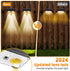 Warm White Solar Fence Lights Outdoor Waterproof Led,Step Lights Solar Powered Fence Light for Wall,Fence,Yard,Pool,Stairs. (4 * 1.68 * 1.57in-2)...