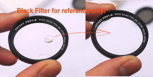 Fotasy 40.5mm Silver Ultra Slim UV Protection Lens Filter, Nano Coatings MRC Multi Resistant Coating Oil Water Scratch, 16 Layers Multicoated 40.5...