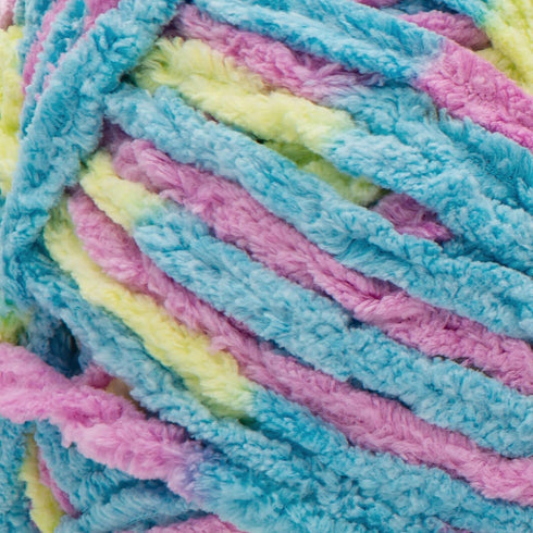 Bernat BABY BLANKET BB Jelly Beans Yarn - 1 Pack of 10.5oz/300g - Polyester - #6 Super Bulky - 220 Yards - Knitting/Crochet......