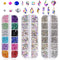Anezus 4728Pcs Nail Gems with Crystals Rhinestones Jewls Pickup Tool Pen for Nails, Nail Art Supplies Diamond Stones for Nails Decoration Makeup C...
