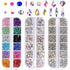 Anezus 4728Pcs Nail Gems with Crystals Rhinestones Jewls Pickup Tool Pen for Nails, Nail Art Supplies Diamond Stones for Nails Decoration Makeup C...