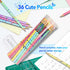 ThEast #2 Pencils for Kids, 36 Pieces Wood-Cased Heart-Shaped Pencils with Eraser, Cute Graphite Pencils for Sketching, Birthday Presents for Kids...