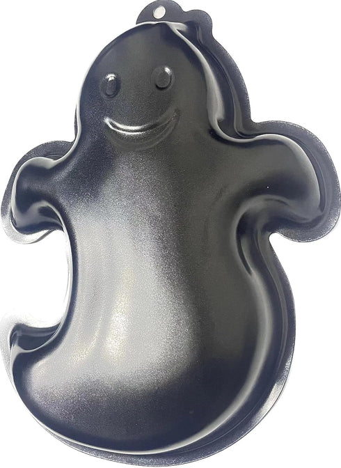 Ghost Shape Cake Pan, Aluminum Cake Pan, Black Non-Stick Cake Mould for Halloween, Birthday and other occasions Cake...