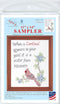 Jack Dempsey Needle Art Cardinal Embroidery Sampler, 11" x 14", White...