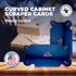 Curved Cabinet Scraper Cards - Precision Cabinet Scraper for Woodworking, Multi-Use Woodworking Tools, Wood Finishers, Quality Card Scraping Tool,...