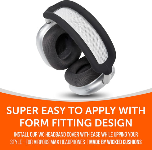 WC BandZ Max - Silicone Headband Cover for Airpods Max Headphones, Made by Wicked Cushions | Enhanced Comfort and Protection | Available in Wicked...