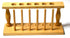 EISCO Premium Test Tube Rack, (6) 25mm Holes and (6) Pins - Solid Wood - 9.4" Long, 3.75" Tall...
